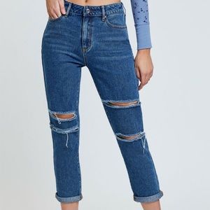 high waisted mom jeans